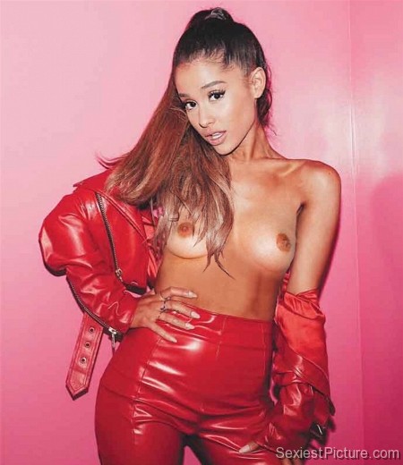 Ariana Grande nude topless boobs big tits leaked