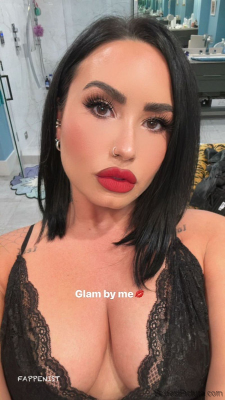 Demi Lovato Big Tits Lingerie