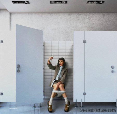 Katy Perry on the Toilet