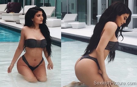 Kylie Jenner sexy thong bikini