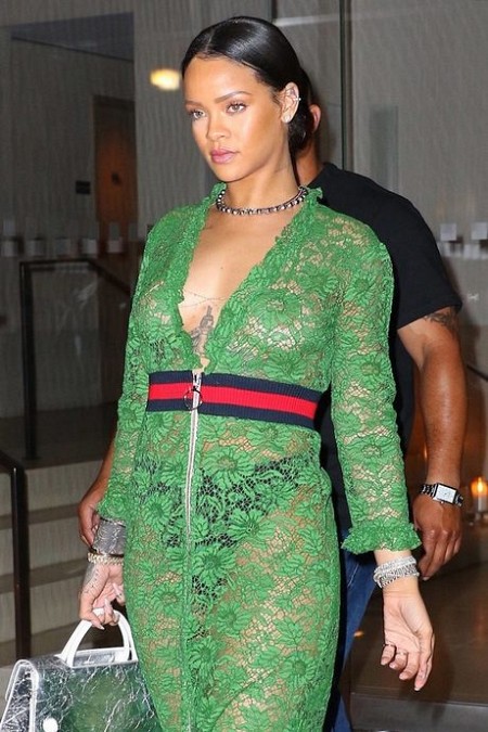Rihanna see through dress