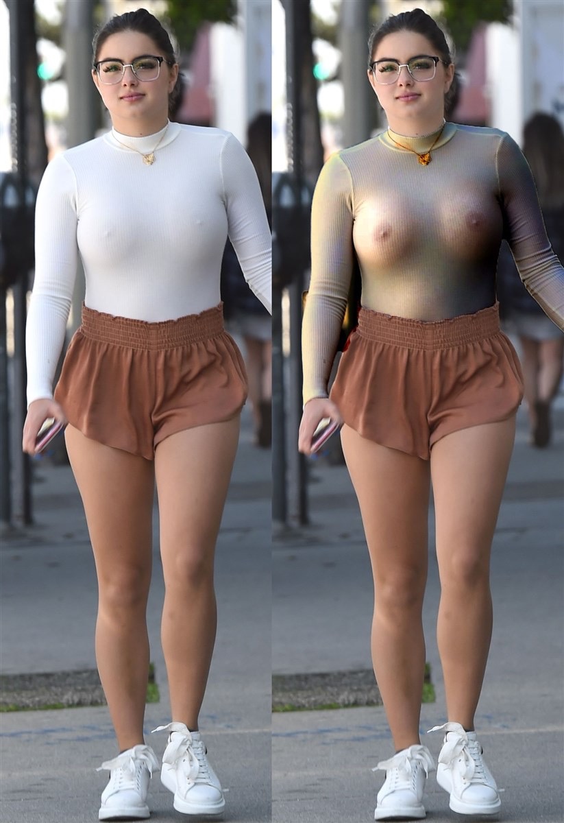 Ariel Winter See Through Top In Public Celebrity Leaks Scandals Leaked Sextapes