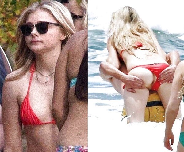 Chloe Grace Moretz Bikini Pussy Slip Vacation Paparazzi Leaked Celebrity Leaks Scandals Leaked