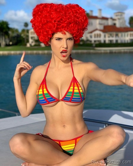 Amanda Cerny Sexy Thong Bikini