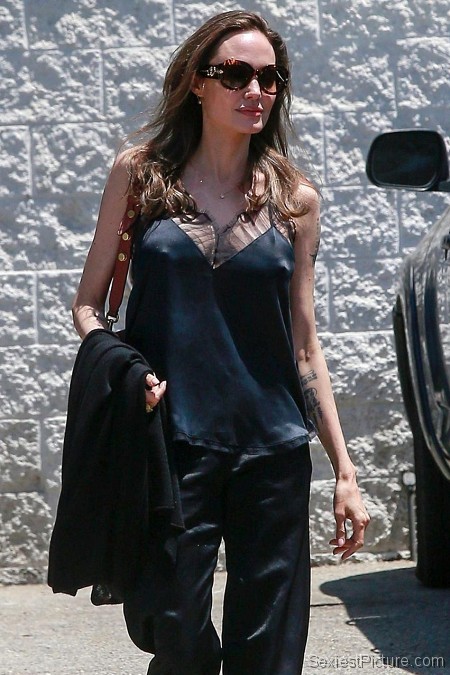 Angelina Jolie Braless Tits