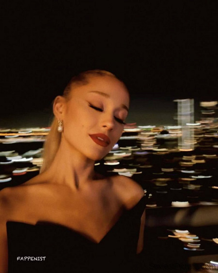 Ariana Grande Sexy Black Dress