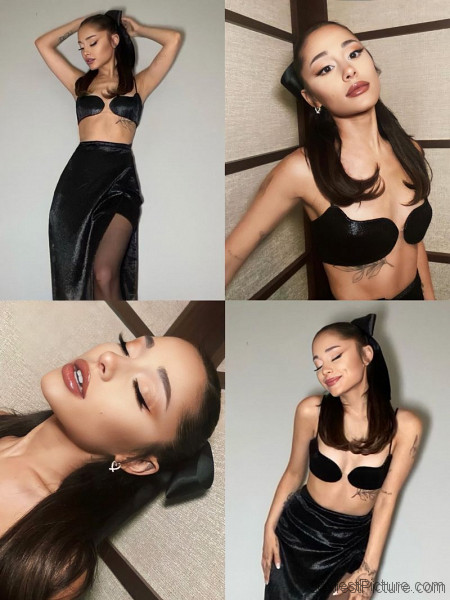 Ariana Grande Sexy Bra