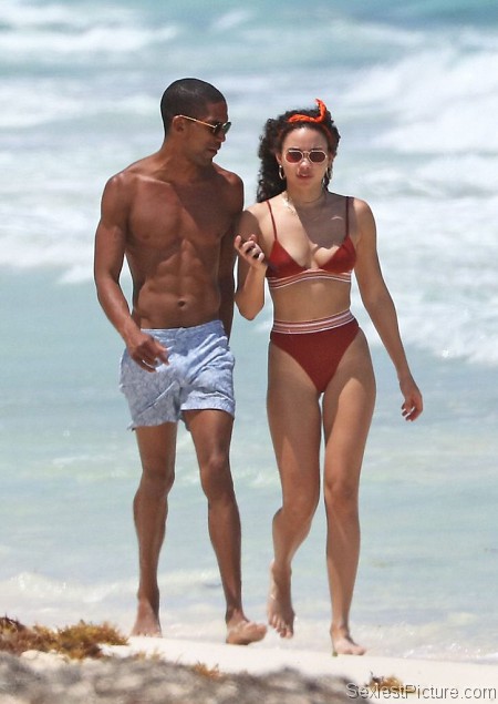 Ashley Moore in a bikini