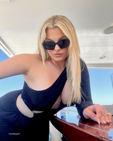 Bebe Rexha Braless Huge Boobs