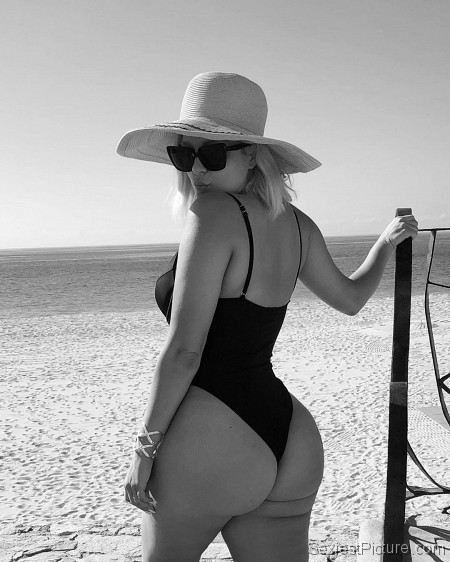 Bebe Rexha Sexy Ass Thong Swimsuit