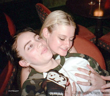 Billie Eilish Big Tits Groped by Girlfriend