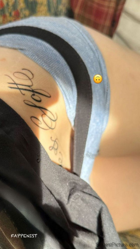 Billie Eilish Sexy New Tattoo in her Underwear