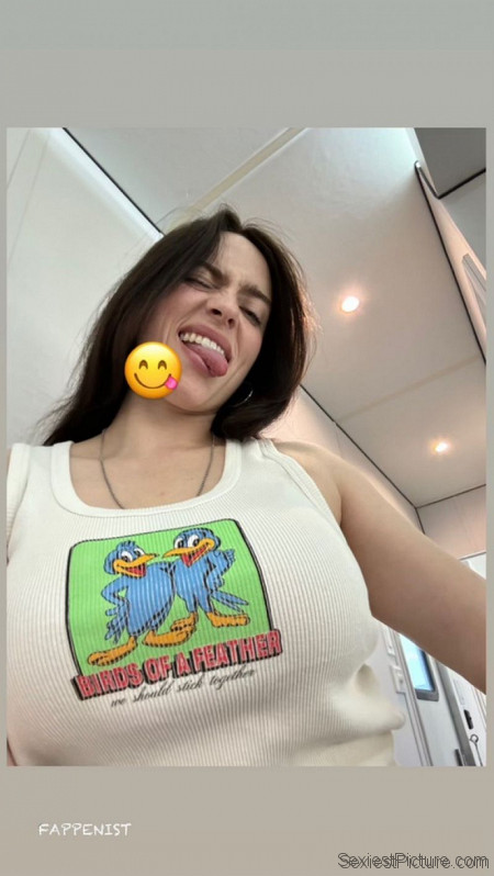 Billie Eilish Tits and Tongue