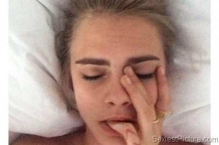 Cara Delevingne horny orgasm face