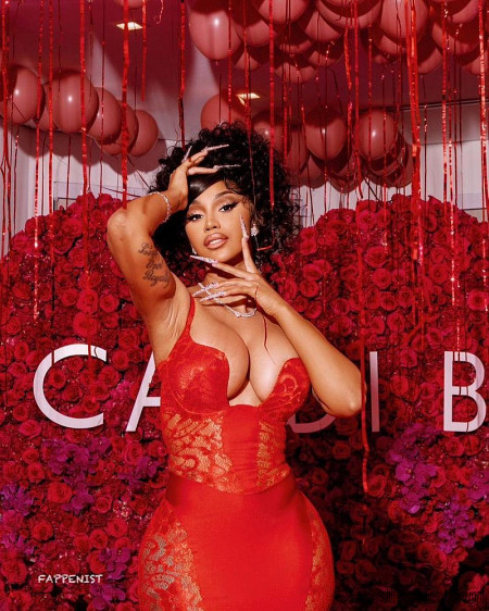 Cardi B Big Tits Birthday