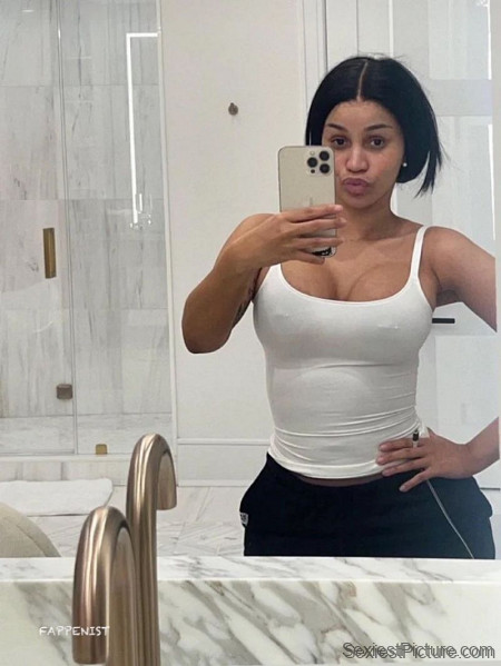 Cardi B Big Tits Pierced Nipples