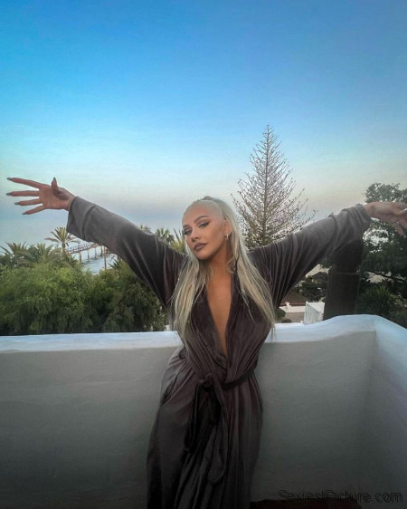 Christina Aguilera in a Robe