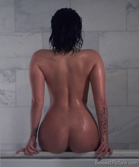 Demi Lovato nude naked wet behind ass