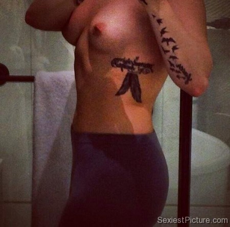 Demi Lovato nude topless boobs tits tattoos leaked