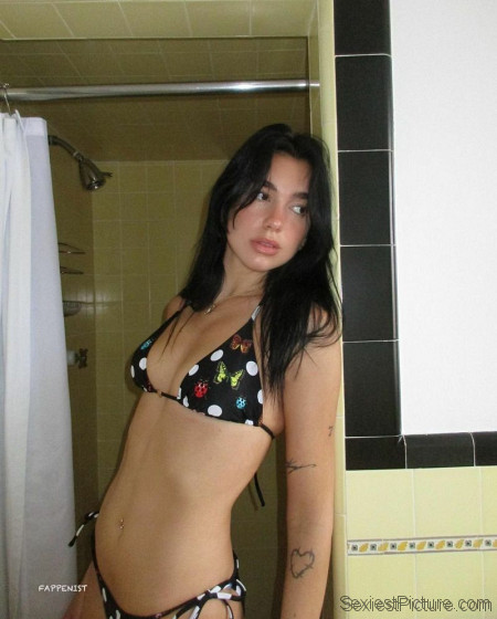 Dua Lipa Big Tits Thong Bikini Body