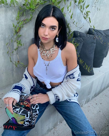 Dua Lipa Braless Tits