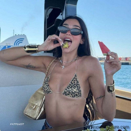 Dua Lipa Tits on Vacation