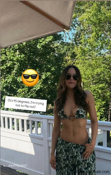 Elizabeth Gillies Big Tits Bikini Top