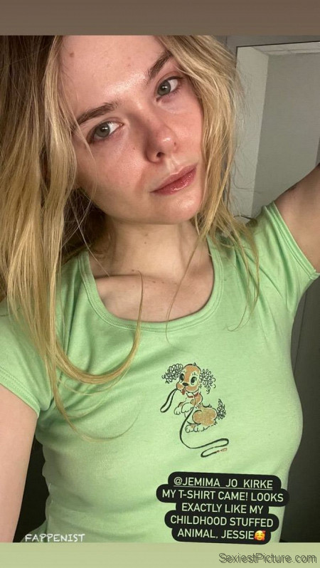 Elle Fanning Tits Nipples Pokies