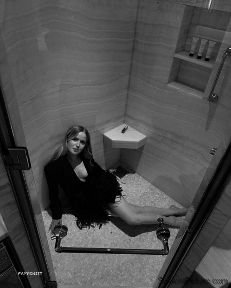 Ellie Bamber Tits in the Shower