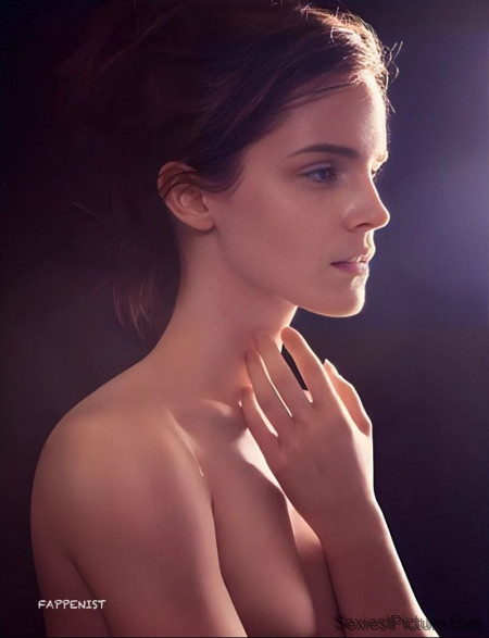 Emma Watson Topless Photoshoot Enhanced