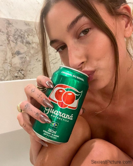 Hailey Bieber in the Bath