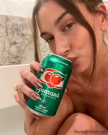 Hailey Bieber in the Bath