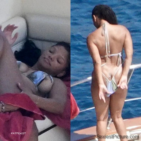 Halle Bailey Nude Big Tits and Ass Caught by Paparazzi