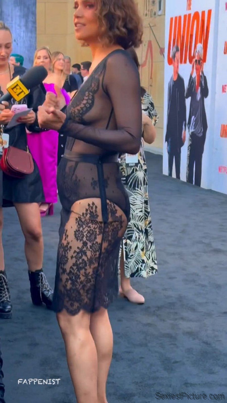 Halle Berry Tits and Ass See Through Dress