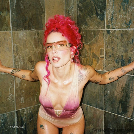 Halsey Big Tits Nipples