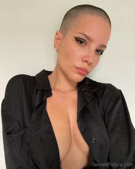 Halsey Braless Big Tits