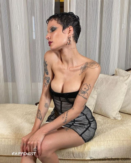 Halsey Tits and Legs