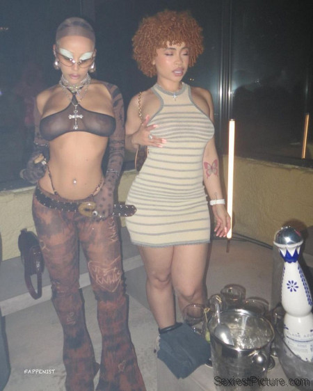 Ice Spice and Doja Cat Big Tits Nipples