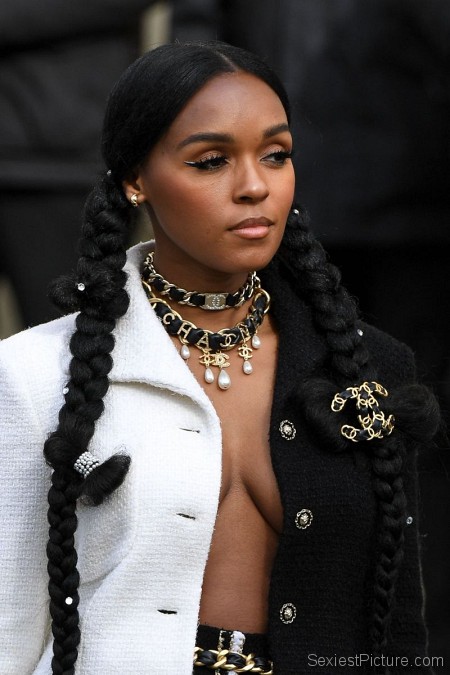 Janelle Monae Braless Boobs