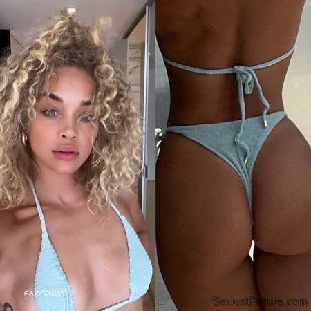 Jasmine Sanders Big Tits and Hot Ass Thong Bikini