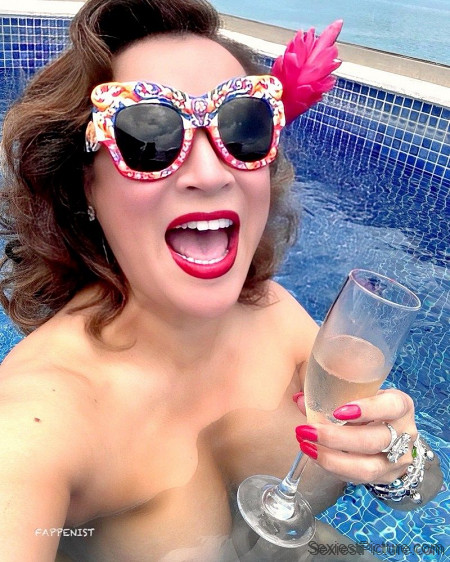 Jennifer Tilly Nude in a Pool