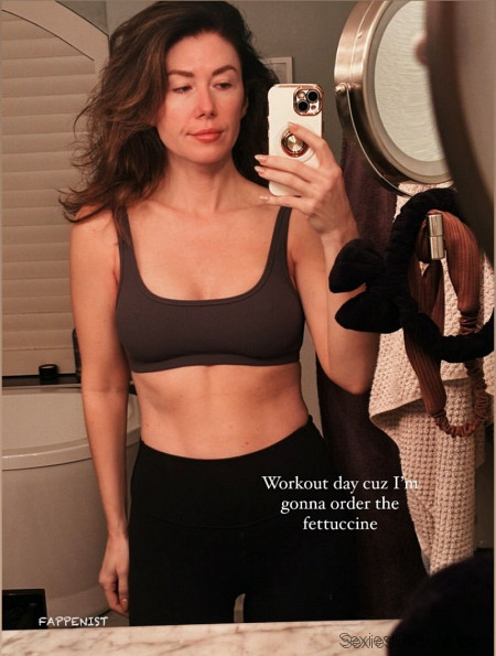 Jewel Staite Big Tits Sports Bra