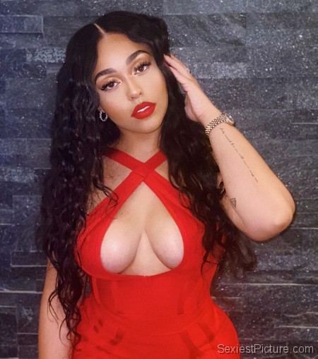 Jordyn Woods Braless Boobs