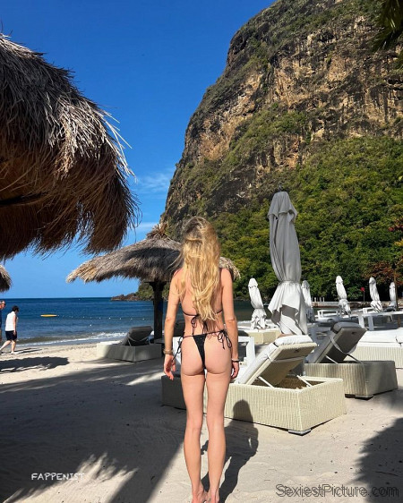 Jorgie Porter Sexy Tits and Ass Thong Bikini