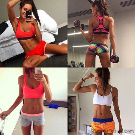Kayla Itsines Sexy Tits and Ass Photo Collection