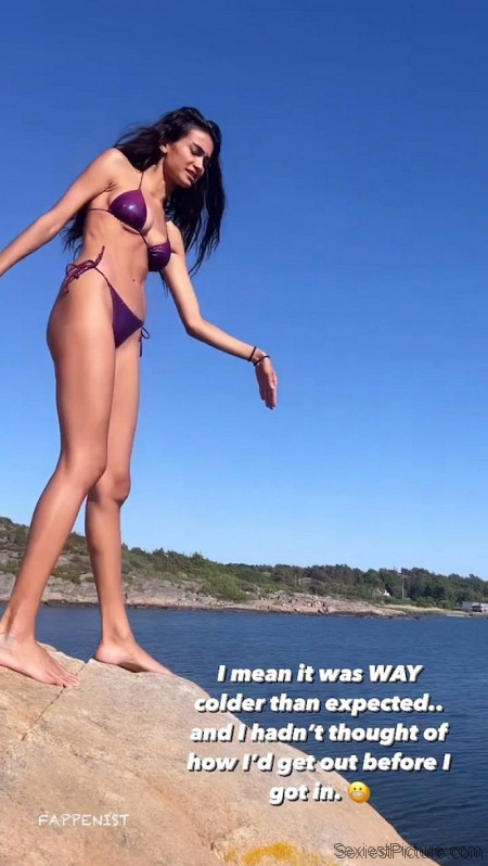 Kelly Gale Sexy Tits and Ass Thong Bikini