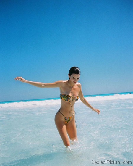 Kendall Jenner Sexy Thong Bikini