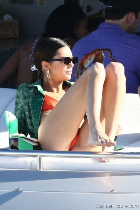 Kendall Jenner Sexy Thong Bikini