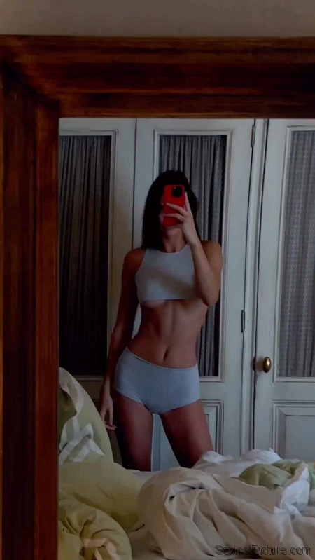 Kendall Jenner Underboob in Underwear