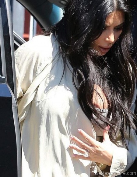 Kim Kardashian nip slip